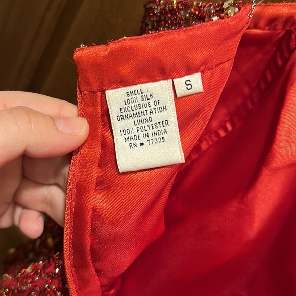 Sparkly bodice top by Scala, size small - Picture 3 of 4